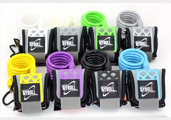 Mike Stewart Gyroll Variable Strap Bodyboarding Bicep Leash - MSGYVAR-BK