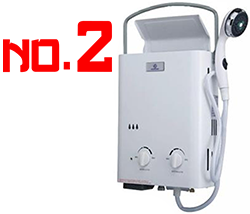 Eccotemp L5 Portable Tankless Water Heater and Outdoor Shower for surfing