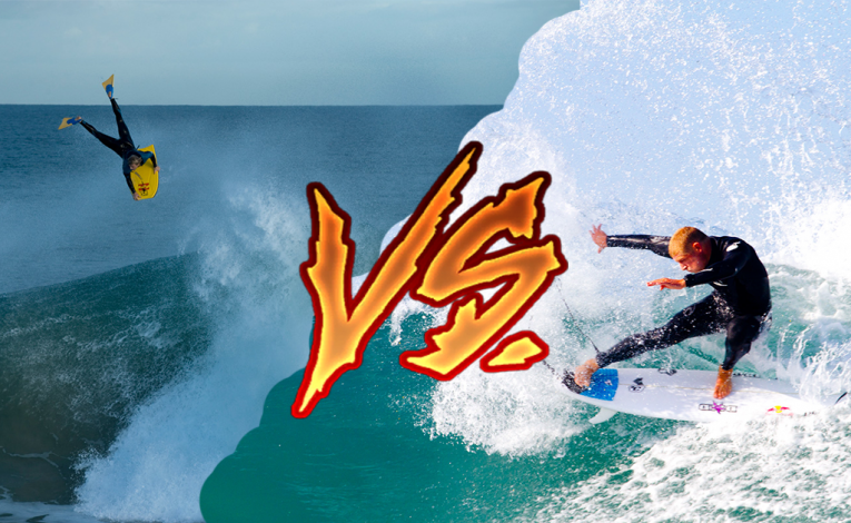 Bodyboarding vs. Surfing