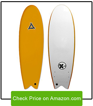 5'10 Soft Top Fishboard Surfboard