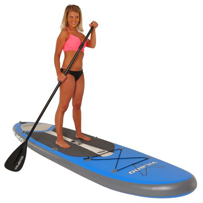 girl paddling