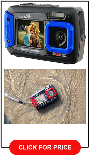 Ivation 20MP Underwater Shockproof Digital Camera & Video