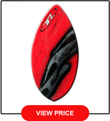 Red 40.5 Fiberglass Wave Zone Diamond Plus Board Bag and/or Traction Pad for Riders up to 110 lbs Skimboard Package for Beginners