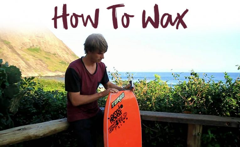 waxing a bodyboard