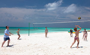 People Playing Beach Volleyball